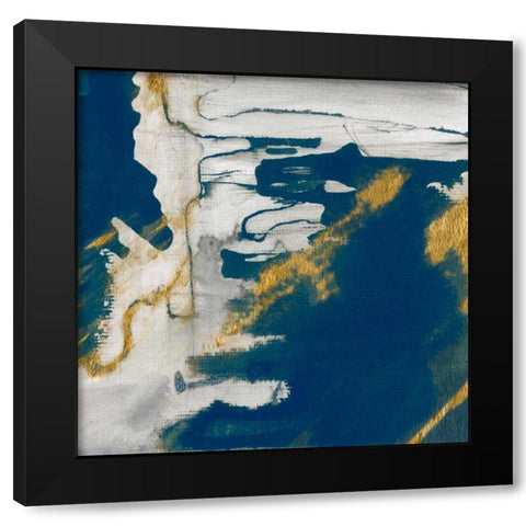 Lapis I Black Modern Wood Framed Art Print by Jill, Susan