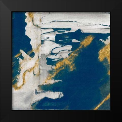 Lapis I Black Modern Wood Framed Art Print by Jill, Susan