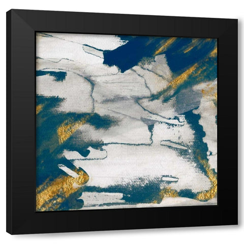 Lapis II Black Modern Wood Framed Art Print with Double Matting by Jill, Susan