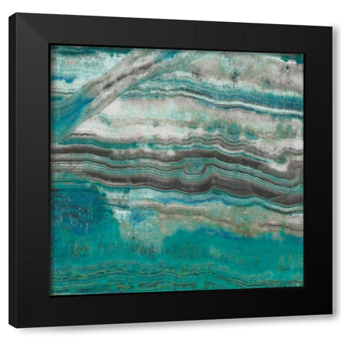 Azure III Black Modern Wood Framed Art Print by Jill, Susan