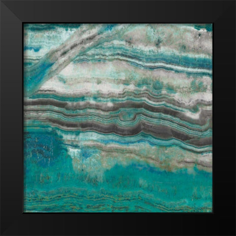 Azure III Black Modern Wood Framed Art Print by Jill, Susan