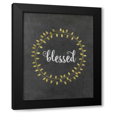 Blessed Black Modern Wood Framed Art Print by Murray, Amanda