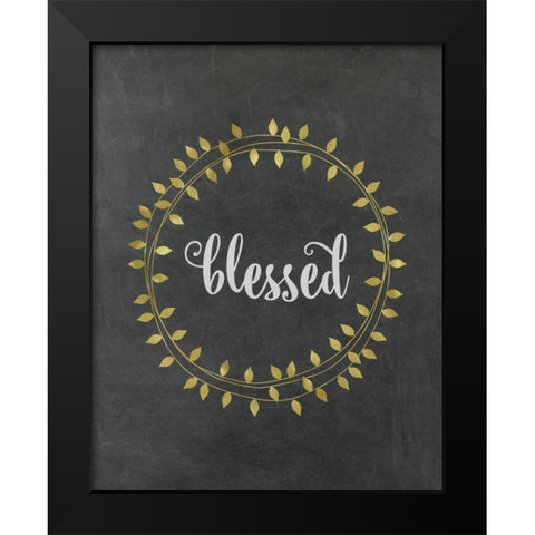 Blessed Black Modern Wood Framed Art Print by Murray, Amanda