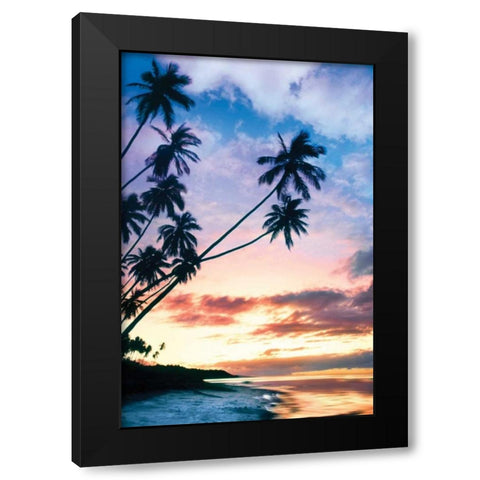 Molokai Palms At Black Modern Wood Framed Art Print by Delimont, Danita