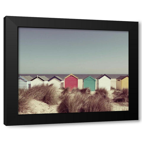 Coastal Cottages Black Modern Wood Framed Art Print by Delimont, Danita