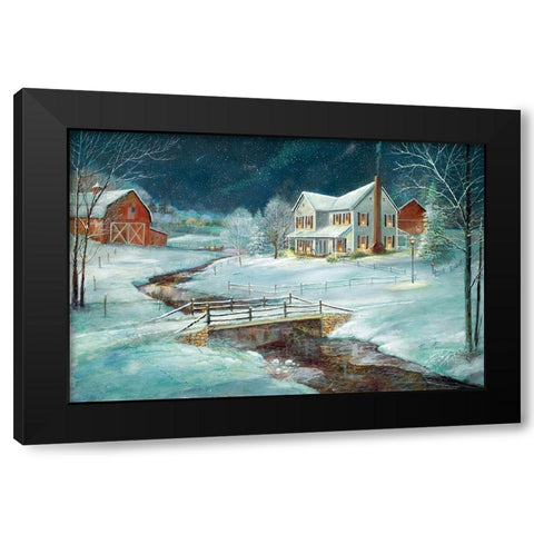 Winter Serenity Black Modern Wood Framed Art Print by Manning, Ruane