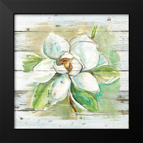 Country Magnolia Black Modern Wood Framed Art Print by Robinson, Carol