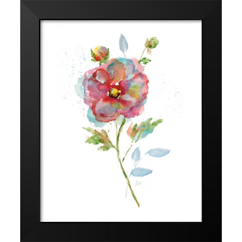 Garden Shandy Black Modern Wood Framed Art Print by Nan