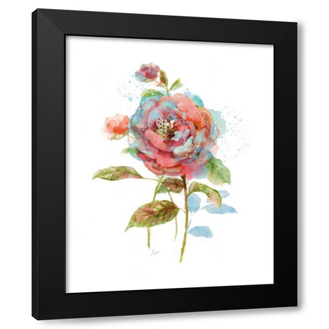 Bloomin Cooler Black Modern Wood Framed Art Print with Double Matting by Nan
