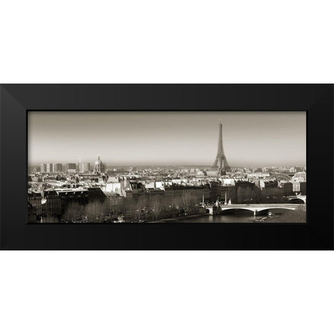 Paris View Black Modern Wood Framed Art Print by Delimont, Danita