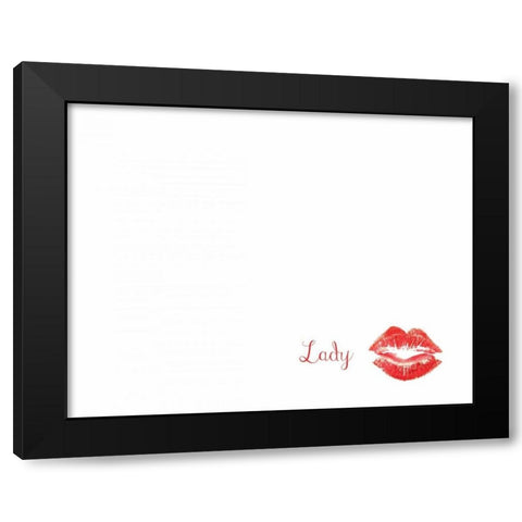 Gentleman And Lady Black Modern Wood Framed Art Print by CAD Designs