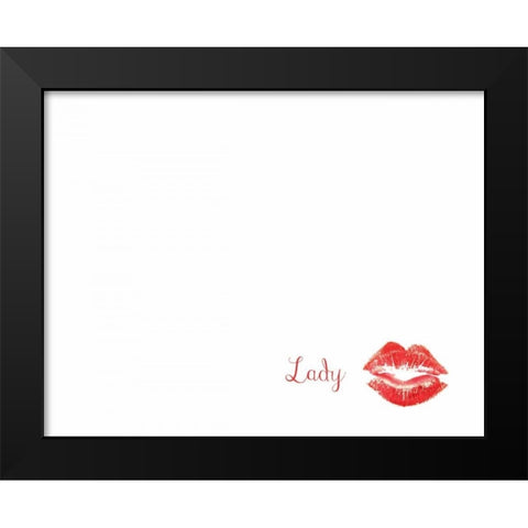 Gentleman And Lady Black Modern Wood Framed Art Print by CAD Designs