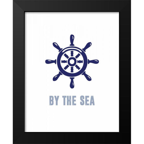 Meet Me By The Black Modern Wood Framed Art Print by CAD Designs