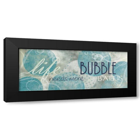 Bubble Bath I Black Modern Wood Framed Art Print by Craven, Katrina