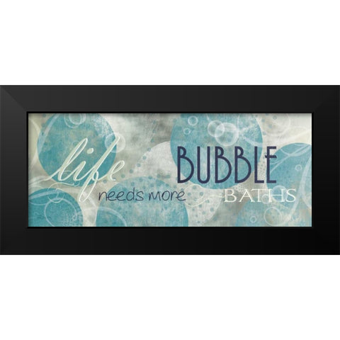 Bubble Bath I Black Modern Wood Framed Art Print by Craven, Katrina