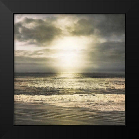Suns Grace Black Modern Wood Framed Art Print by Calascibetta, Mike