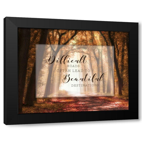 Beautiful Black Modern Wood Framed Art Print with Double Matting by Van de Goor, Lars