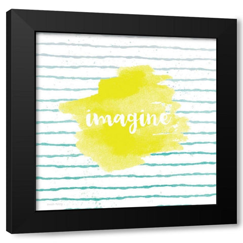 Imagine Black Modern Wood Framed Art Print with Double Matting by Murray, Amanda