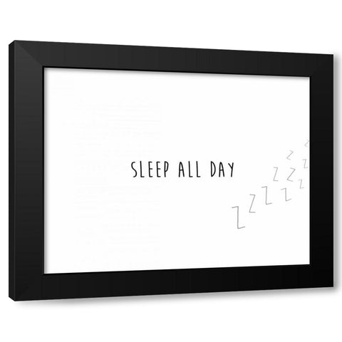 Dance All Night I Black Modern Wood Framed Art Print with Double Matting by CAD Designs