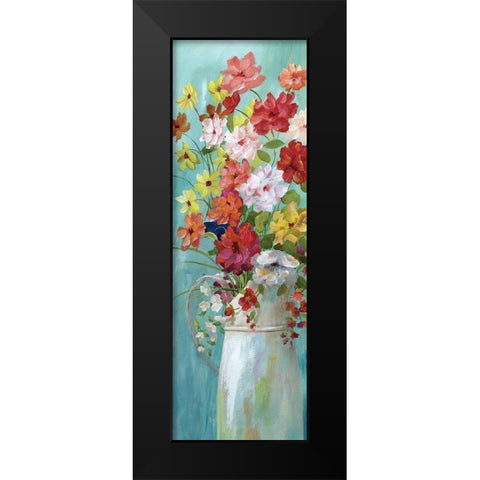 Country Bouquet I Black Modern Wood Framed Art Print by Nan