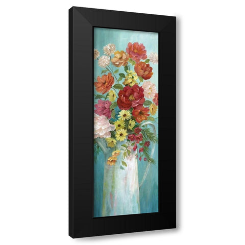Country Bouquet II Black Modern Wood Framed Art Print with Double Matting by Nan
