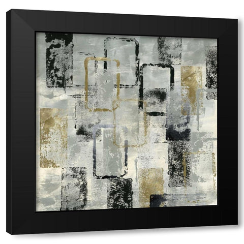 Rectangle Glam Black Modern Wood Framed Art Print by Craven, Katrina