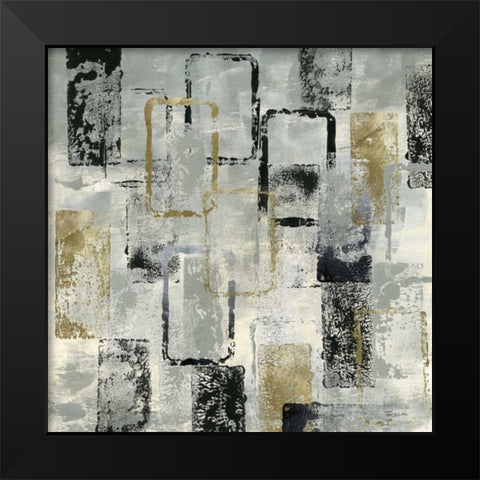 Rectangle Glam Black Modern Wood Framed Art Print by Craven, Katrina