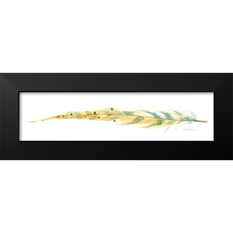 Tail Feather III Black Modern Wood Framed Art Print by Robinson, Carol