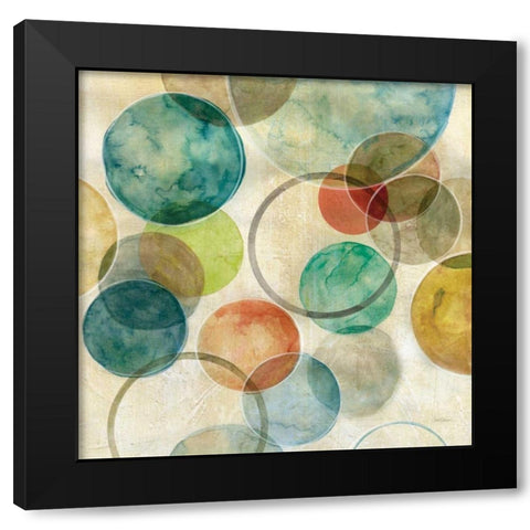 Spatial Curves I Black Modern Wood Framed Art Print with Double Matting by Robinson, Carol