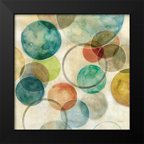 Spatial Curves I Black Modern Wood Framed Art Print by Robinson, Carol