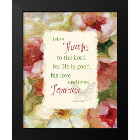 Garden Scriptures I Black Modern Wood Framed Art Print by Robinson, Carol