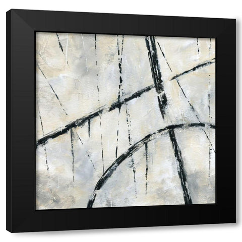 Urban Over Black Modern Wood Framed Art Print with Double Matting by Nan