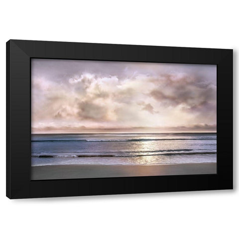 Velvet Beach Black Modern Wood Framed Art Print with Double Matting by Calascibetta, Mike