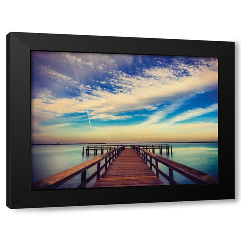 Sunrise Magic Black Modern Wood Framed Art Print with Double Matting by Delimont, Danita
