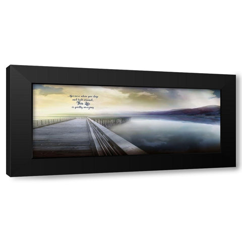 This Life Black Modern Wood Framed Art Print by Calascibetta, Mike