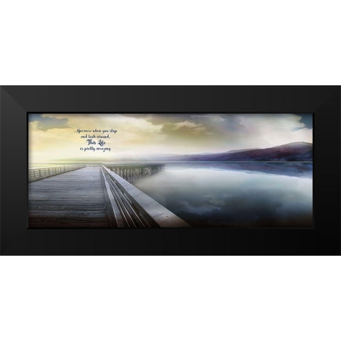 This Life Black Modern Wood Framed Art Print by Calascibetta, Mike