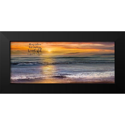 Always Black Modern Wood Framed Art Print by Calascibetta, Mike