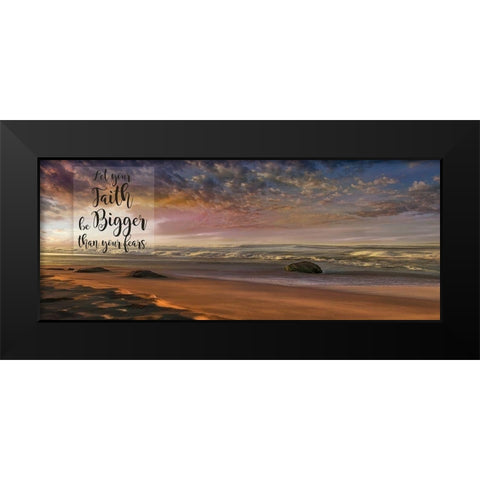 Your Faith Black Modern Wood Framed Art Print by Calascibetta, Mike