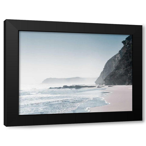 Blue Shore Black Modern Wood Framed Art Print by Delimont, Danita
