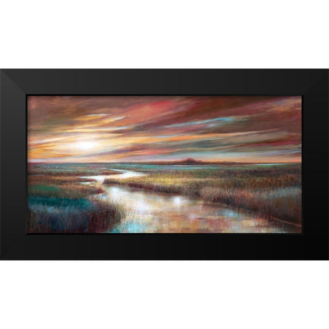 Cape Sunset Black Modern Wood Framed Art Print by Manning, Ruane