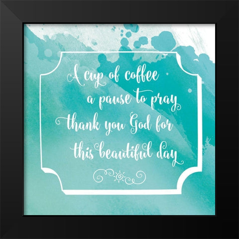 Beatuiful Day Black Modern Wood Framed Art Print by Murray, Amanda