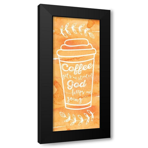 Keeps Me Going Black Modern Wood Framed Art Print by Murray, Amanda
