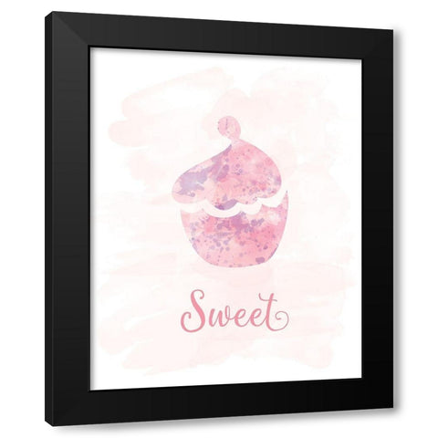 Sweet Black Modern Wood Framed Art Print by Murray, Amanda