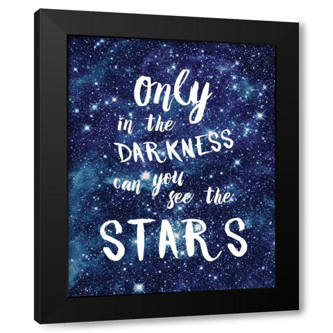 See The Stars Black Modern Wood Framed Art Print by Murray, Amanda