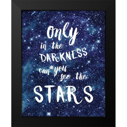 See The Stars Black Modern Wood Framed Art Print by Murray, Amanda