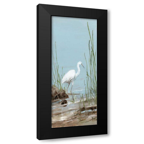 Island Egret I Black Modern Wood Framed Art Print by Swatland, Sally