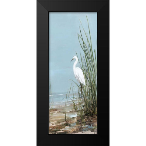 Island Egret II Black Modern Wood Framed Art Print by Swatland, Sally