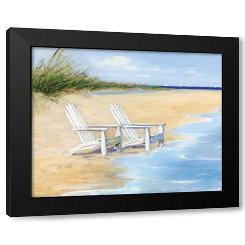 Water View Black Modern Wood Framed Art Print by Swatland, Sally