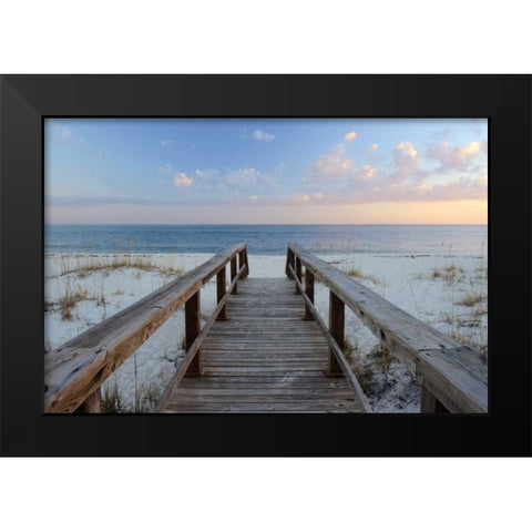 Pensacola Sunset Black Modern Wood Framed Art Print by Delimont, Danita