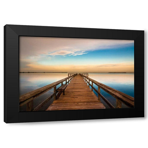 Terre Ceia Bay Black Modern Wood Framed Art Print by Delimont, Danita